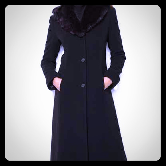 Long dark coat for the winter!
