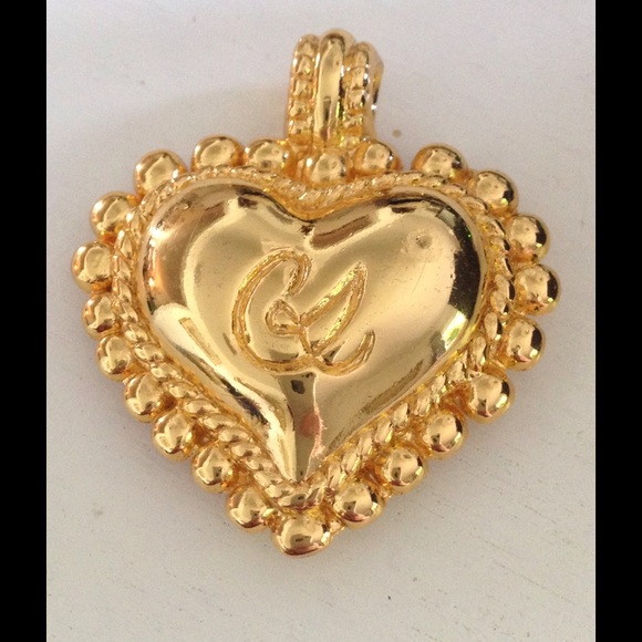 Christian Lacroix Vintage heart pendant/brooch