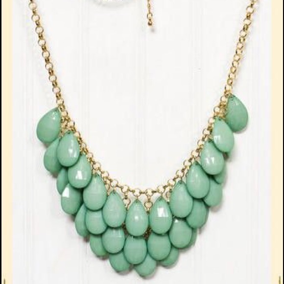Francesca's Pistachio Green Statement Necklace