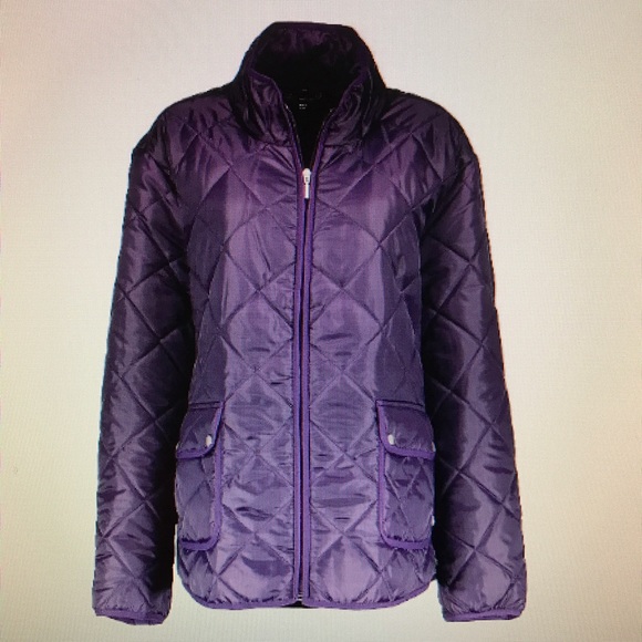 Blackberry Quilted jacket plus size