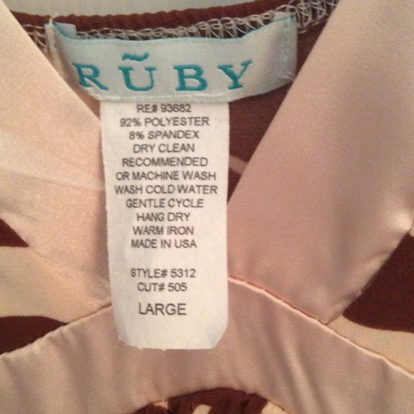 🎀Maxi Dress Abstract Print Cream & Brown🎀🎀 - Picture 2 of 4