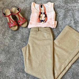 Express Editor Camel Slacks