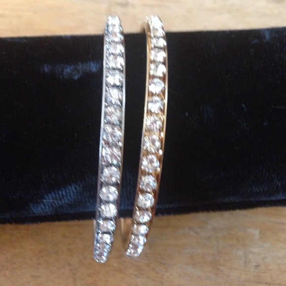 Bundle Gold Silver Rhinestone Bangle - image 2