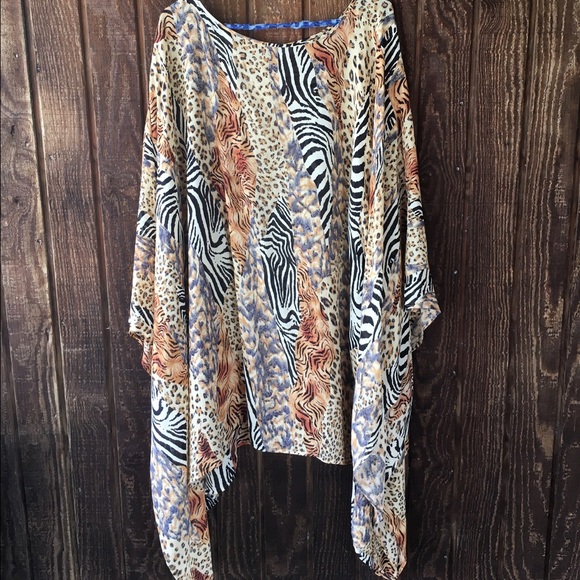 Unique animal print tunic