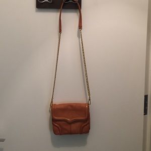 Tan Rebecca minkoff shoulder bag / clutch