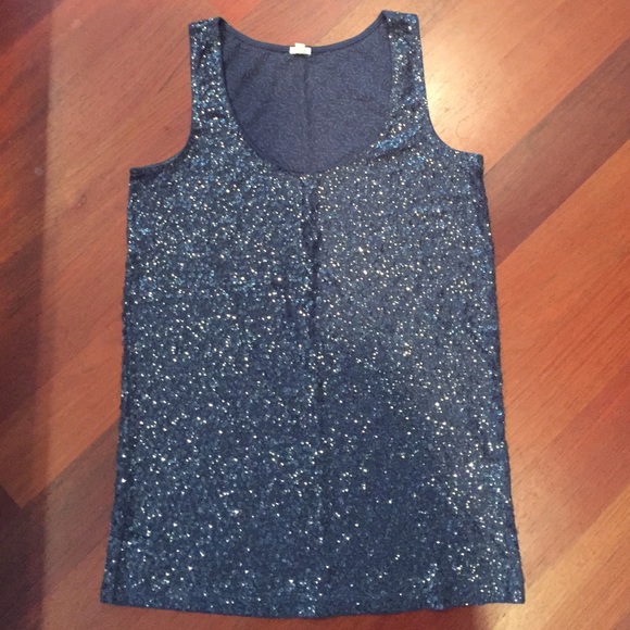 J.Crew sequined tank top