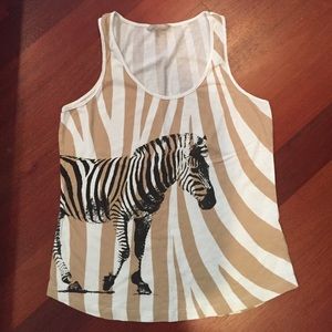 Banana Republic zebra tank top