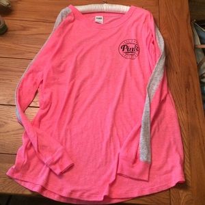 PINK varsity long sleeve t-shirt