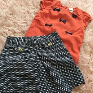 Jamie and jack skirt and shirt