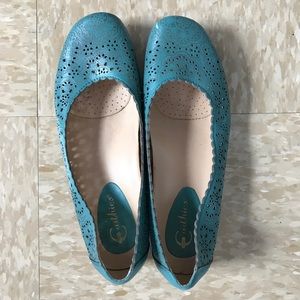 Turquoise Ballet Flats