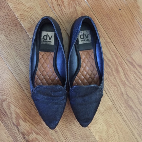 Black dolce vita flats