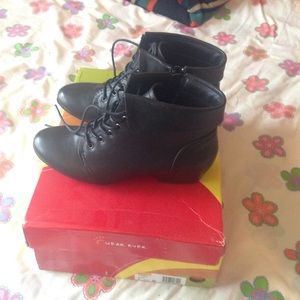 Black ankle boots