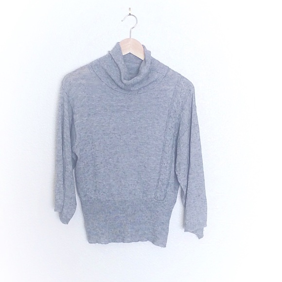 Anthro Cowl Neck Sweater with Batwing Sleeve
