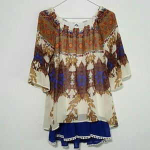 Colorful top from 2B Together