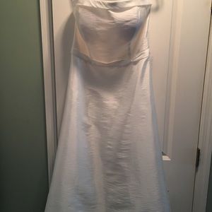 Simple short wedding dress