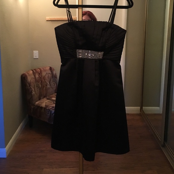 Strapless Calvin Klein cocktail dress