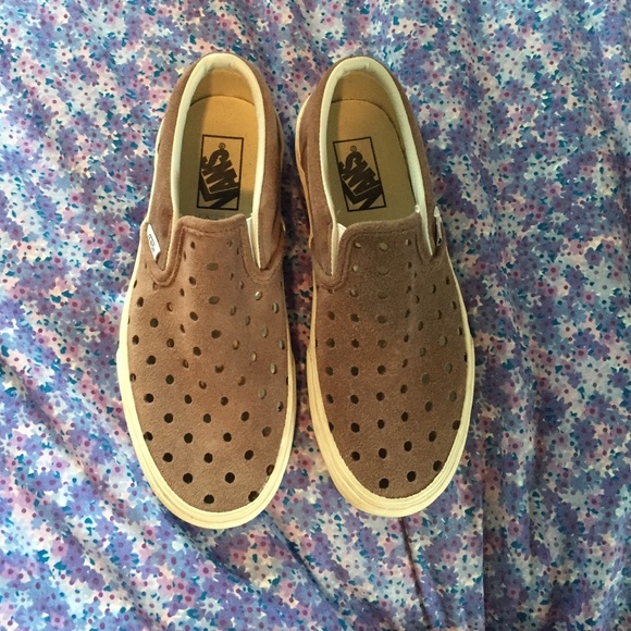 Madewell & vans hole punch slip-on sneakers