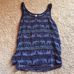 Blue and Pink Elephant Tank