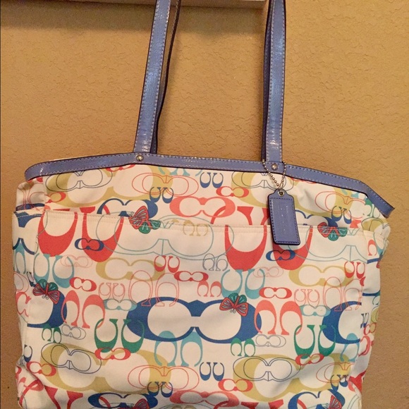 Coach baby diaper bag