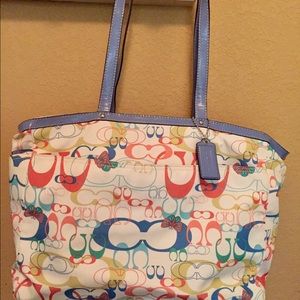 Coach baby diaper bag