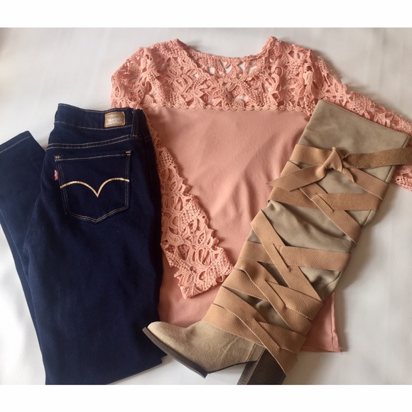 Crocheted Shirt - Blush - Picture 6 of 7