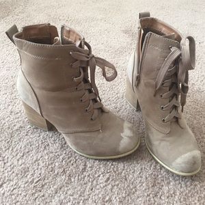 Heeled lace up Booties