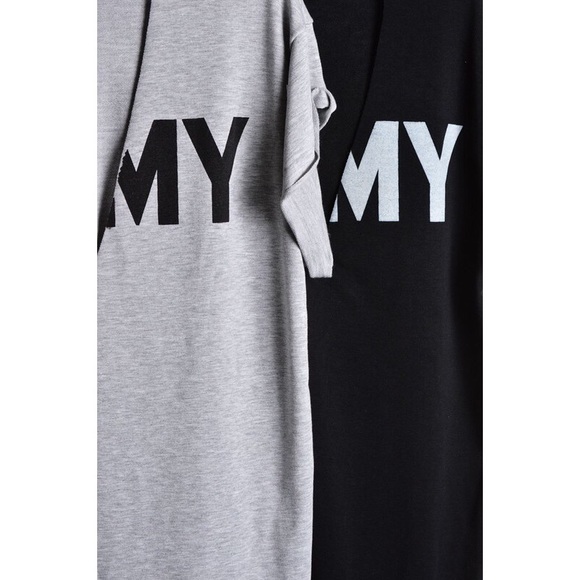 🌚Army V Cut Out Tee - Black - Picture 4 of 4