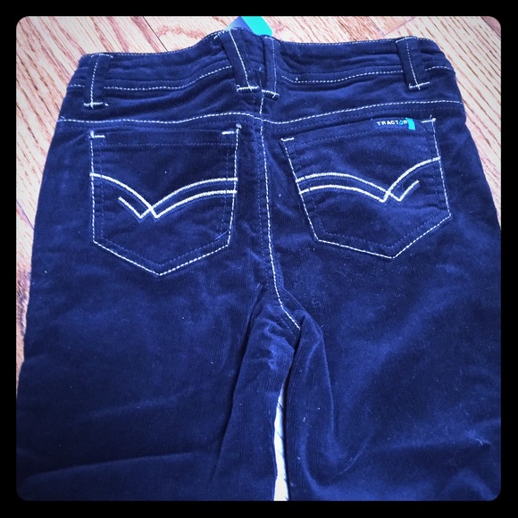 NWT Girls Black Tractor Cords, Girls Size 12!