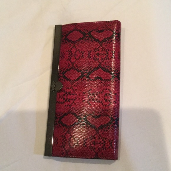 Handbags - Red snake print wallet