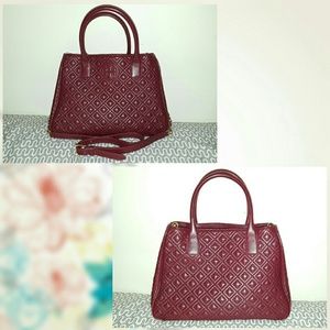 Tory Burch Quilted Tote Satchel