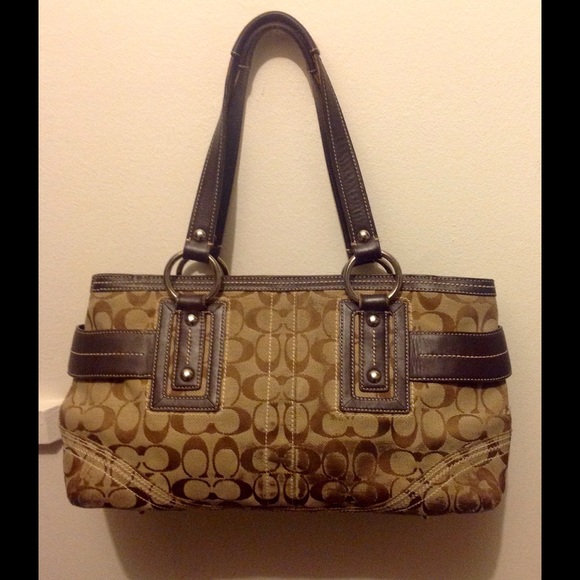 Coach Jacquard Signature Satchel - Picture 2 of 4