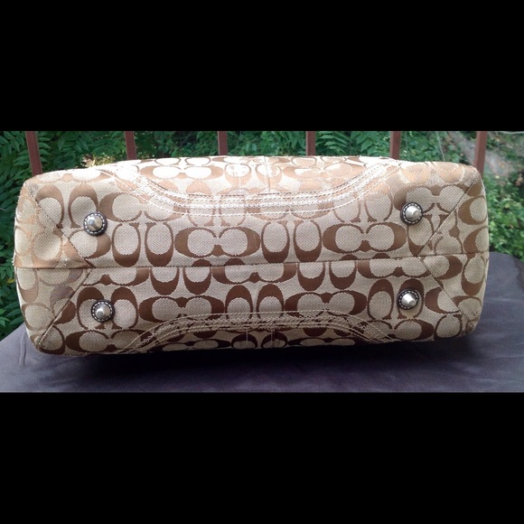 Coach Jacquard Signature Satchel - Picture 3 of 4
