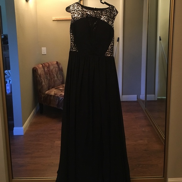 Black sparkle evening gown