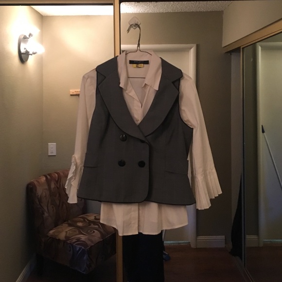 Three price pant suit with vest