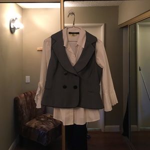 Three price pant suit with vest