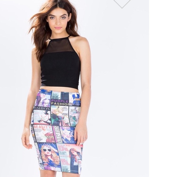 Sold Nwt FASHION Scuba SKIRT Size Small - Picture 2 of 2