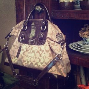 Authentic Coach Signature Satchel bag