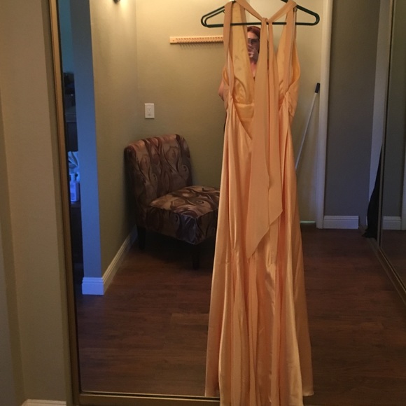 Yellow evening gown