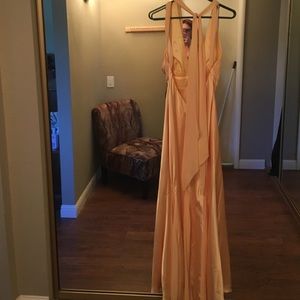 Yellow evening gown