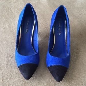 Charlotte Russe Pointed Toe Faux Suede Heels
