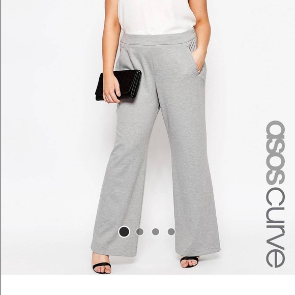 Plus size grey trousers