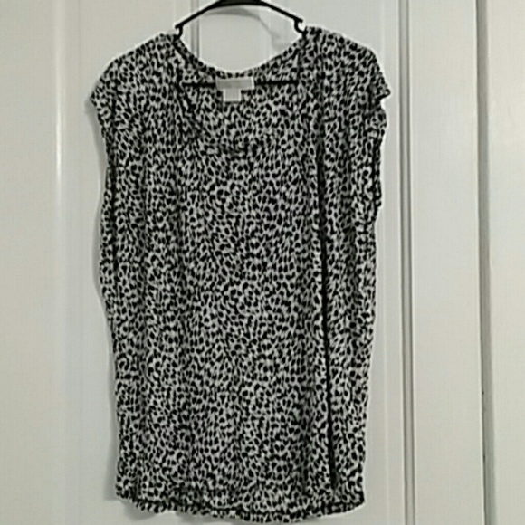 Never worn Michael Kors animal print blouse