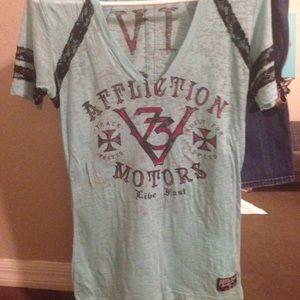 Affliction See Through and Lace T