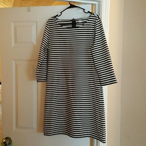 Large black and white striped Old Navy Dress