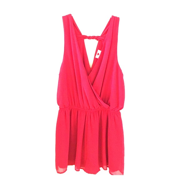 Fabulous red romper. Perfect for date night!