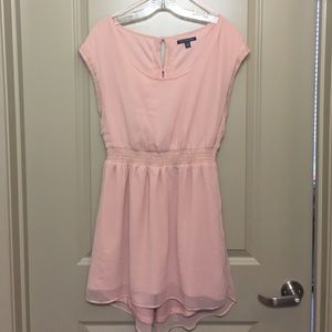 Blush pink beaded dress