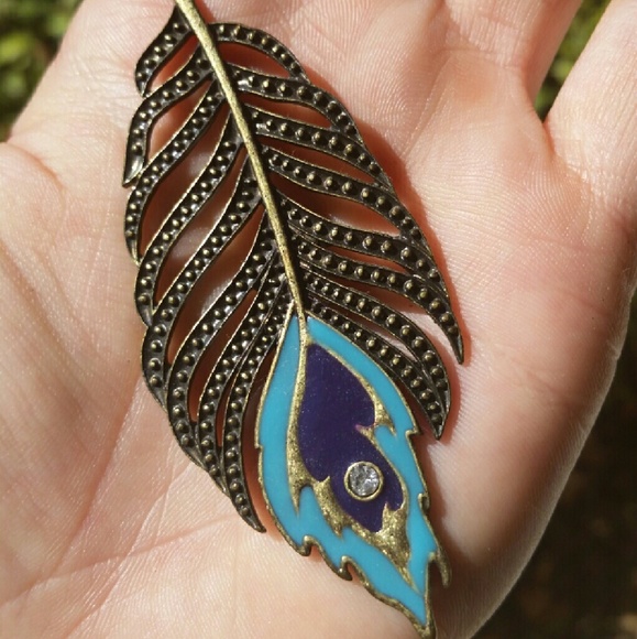 Peacock Feather Necklace