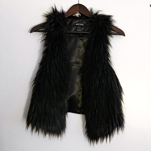 Fur / Faux leather vest