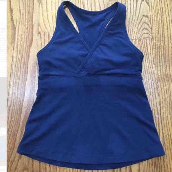 Lululemon Navy Classic Padded Racerback Tank