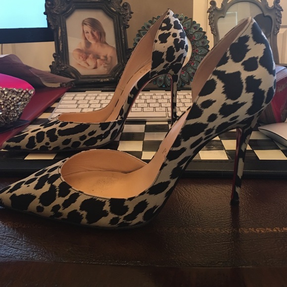 Christian Louboutin 38.5 Iriza Printed D'orsay - Picture 2 of 4